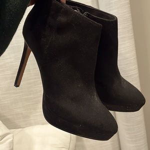 H&M Black Suede Booties